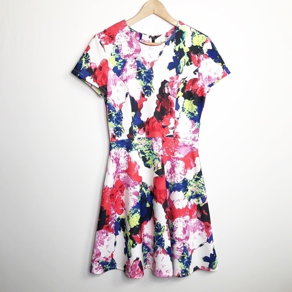 Milly X Design Nation Rosabella fit and flare floral print mini dress - Picture 9 of 13